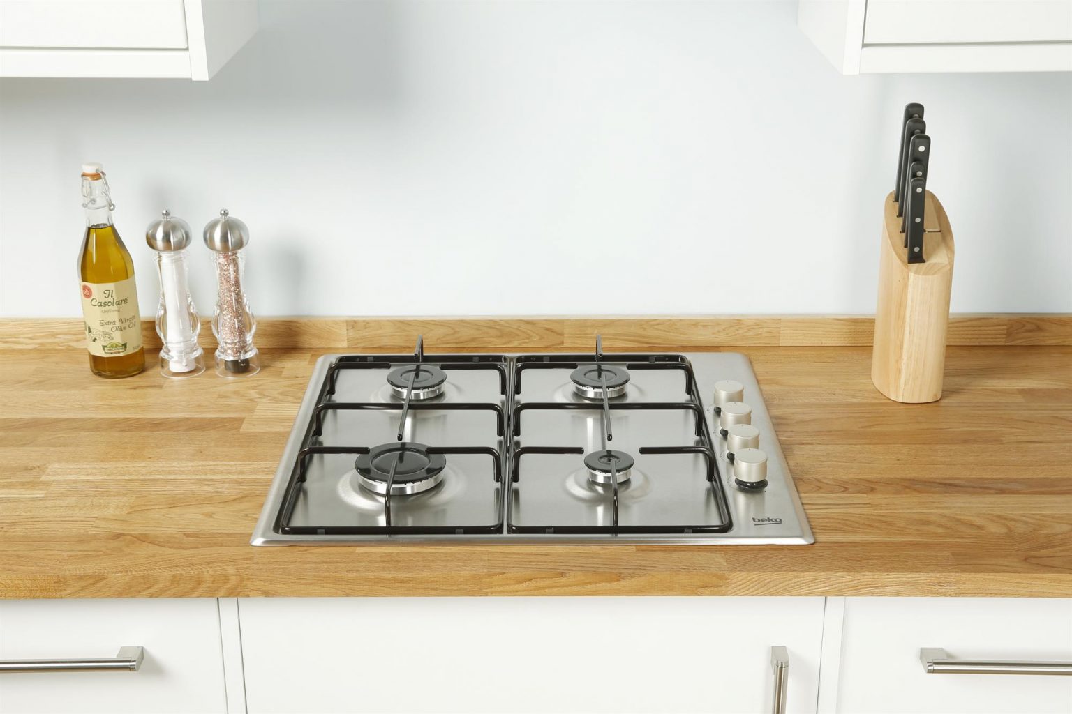 Beko HIZG64120SX 60cm 4 Burner Gas Hob Stainless Steel