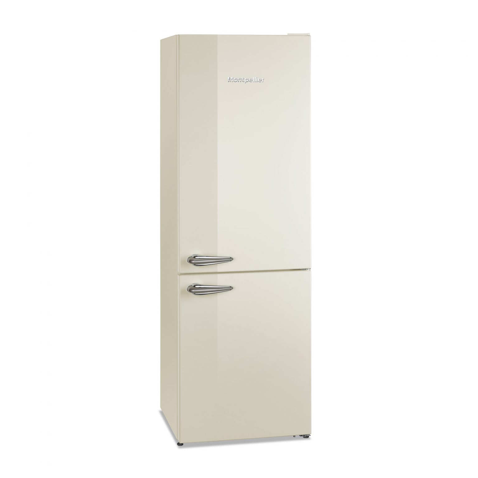 Montpellier MAB386C | Retro No Frost Fridge Freezer - Cream