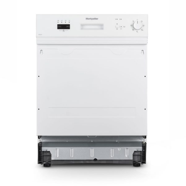 Montpellier MDI655WFULL SIZE SEMI INTEGRATED DISHWASHER IN WHITE